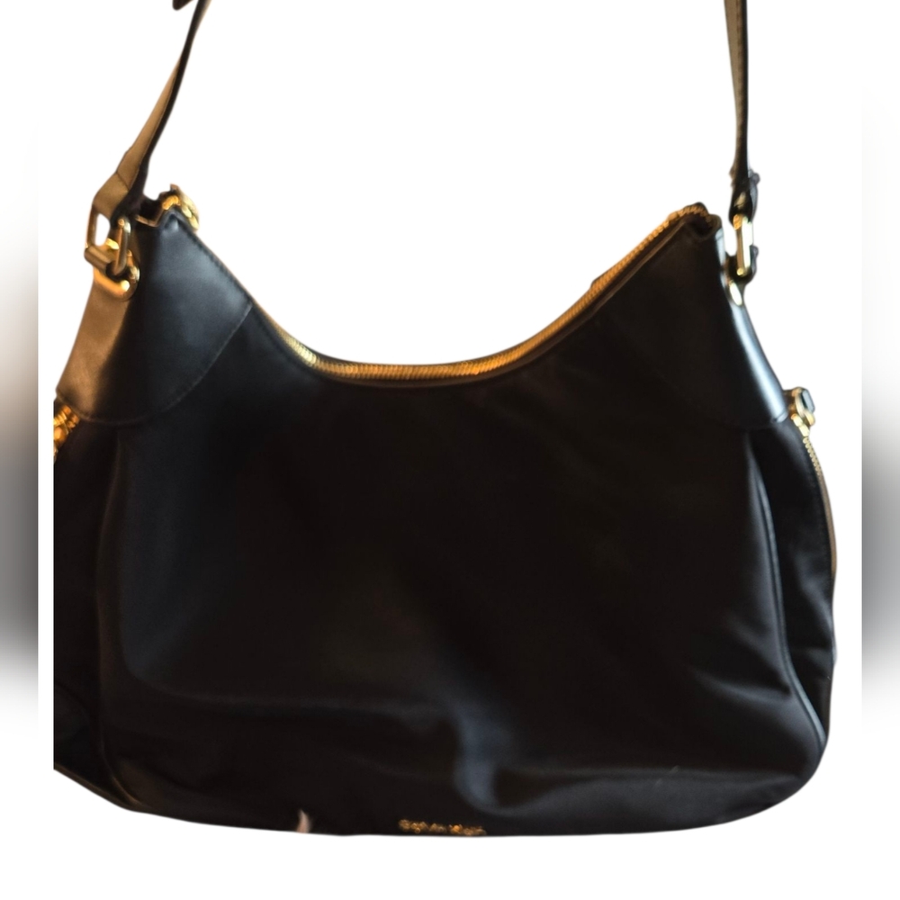 Calvin Klein Black With Gold Shoulder Bag